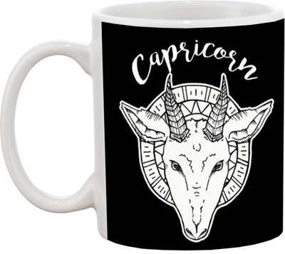 

Ashvah Capricorn Zodiac Sign Ceramic Mug(350 ml), White