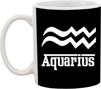 

Ashvah Aquarious Zodiac Sign 803 Ceramic Mug(350 ml), White