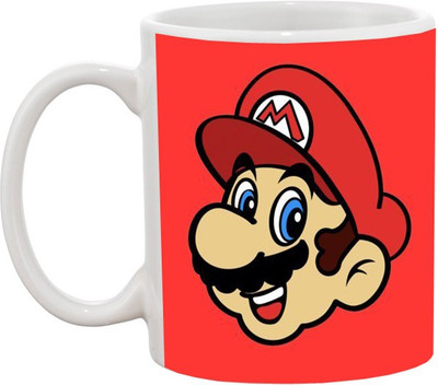 

Ashvah Mario Game Ceramic Mug(350 ml), White