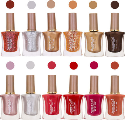

Aroma Care Long Lasting Quick Dry Nail Polish Wholesale Combo 006 Multicolor,(Pack of 12)