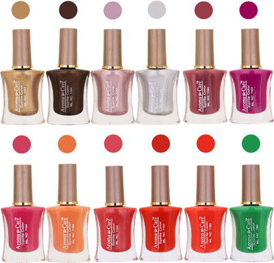 

Aroma Care Long Lasting Quick Dry Nail Polish Wholesale Combo 029 Multicolor,(Pack of 12)