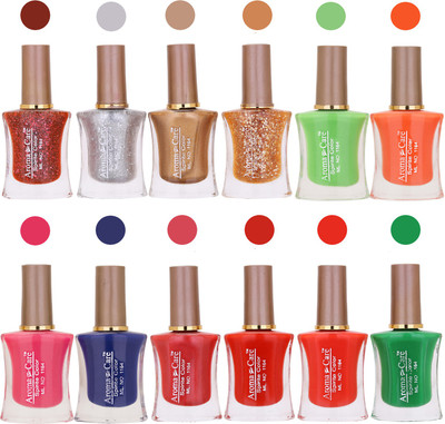 

Aroma Care Long Lasting Quick Dry Nail Polish Wholesale Combo 015 Multicolor,(Pack of 12)