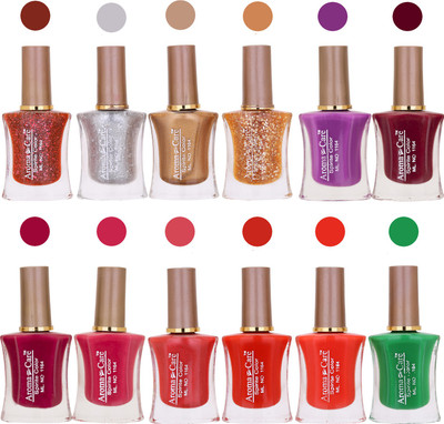 

Aroma Care Long Lasting Quick Dry Nail Polish Wholesale Combo 005 Multicolor,(Pack of 12)
