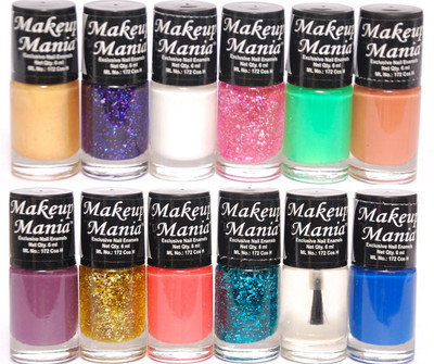 

Makeup Mania Exclusive Nail Polish Set of 12 Pcs. Multicolor MM-87(Pack of 12)