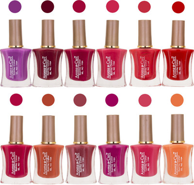 

Aroma Care Long Lasting Quick Dry Nail Polish Wholesale Combo 019 Multicolor,(Pack of 12)