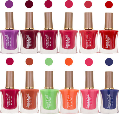 

Aroma Care Long Lasting Quick Dry Nail Polish Wholesale Combo 020 Multicolor,(Pack of 12)