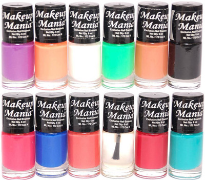

Makeup Mania Exclusive Nail Polish Set of 12 Pcs. Multicolor MM-93(Pack of 12)