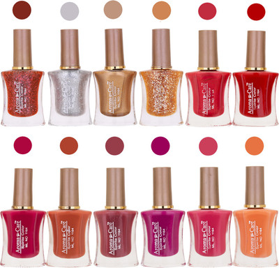 

Aroma Care Long Lasting Quick Dry Nail Polish Wholesale Combo 010 Multicolor,(Pack of 12)