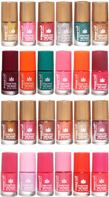 

Aroma Care Shiny and Modern Glitter Nail Polish Combo 004 Multicolor(Pack of 24)