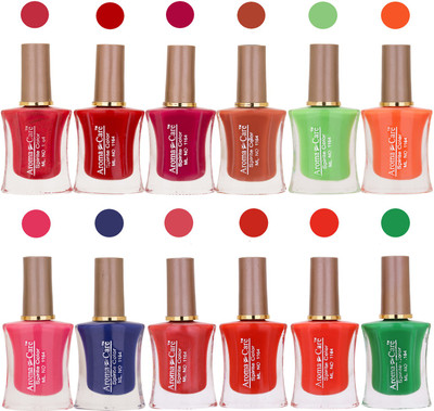 

Aroma Care Long Lasting Quick Dry Nail Polish Wholesale Combo 033 Multicolor,(Pack of 12)