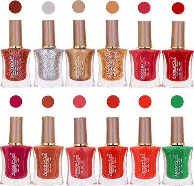 

Aroma Care Long Lasting Quick Dry Nail Polish Wholesale Combo 012 Multicolor,(Pack of 12)