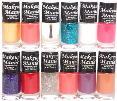 

Makeup Mania Exclusive Nail Polish Set of 12 Pcs. Multicolor MM-89(Pack of 12)
