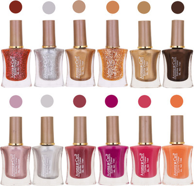 

Aroma Care Long Lasting Quick Dry Nail Polish Wholesale Combo 007 Multicolor,(Pack of 12)