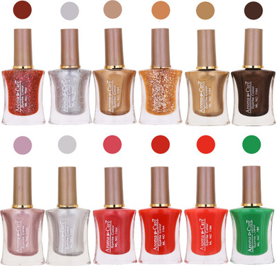 

Aroma Care Long Lasting Quick Dry Nail Polish Wholesale Combo 009 Multicolor,(Pack of 12)