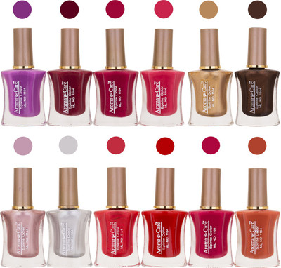 

Aroma Care Long Lasting Quick Dry Nail Polish Wholesale Combo 016 Multicolor,(Pack of 12)