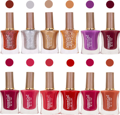 

Aroma Care Long Lasting Quick Dry Nail Polish Wholesale Combo 002 Multicolor,(Pack of 12)