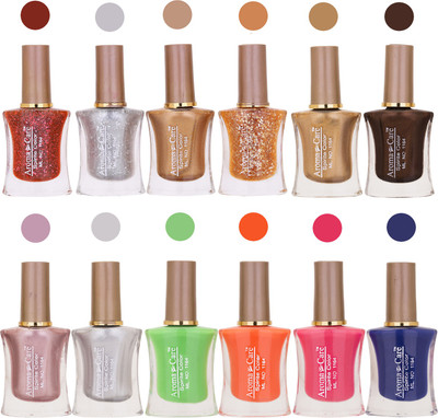 

Aroma Care Long Lasting Quick Dry Nail Polish Wholesale Combo 008 Multicolor,(Pack of 12)