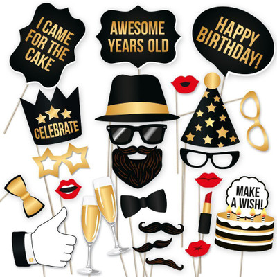 

PARTY PROPZ HAPPY BIRTHDAY Photo Booth Board(Party, Birthday)