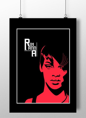 

Rihanna Wall Poster A3 Fine Art Print(16.53 inch X 11.69 inch, Rolle)