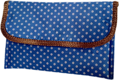 

auk Girl's Women's Flap Hand Purse Mobile Pouch(Blue)