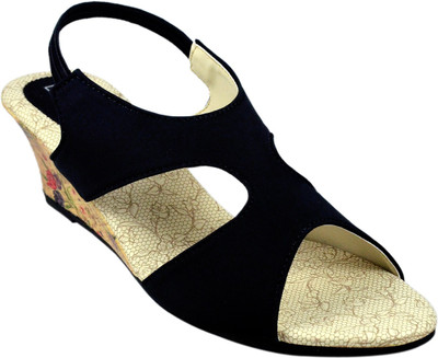 Leatherwood1 Women Black Wedges