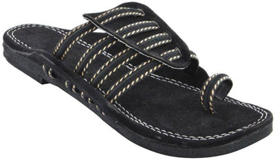 

Rajwari Men black Sandals