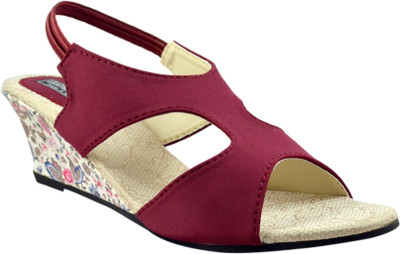 

Leatherwood1 Women Maroon Wedges