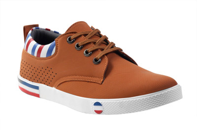 

JK Port Men New Casual Faux Leather Sneakers For Men(Multicolor, Beige