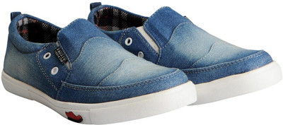

FAUSTO Stylish Slip On Sneakers For Men(Blue, White