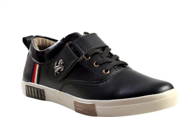 

JK Port Men New Casual Faux Leather Sneakers For Men(Black