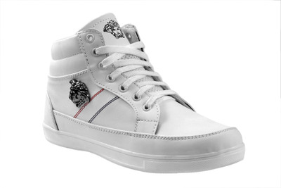 

JK Port Men New Casual Faux Leather Sneakers For Men(White