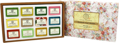 

Khadi Natural Handmade Soap Collection Set of 12 Pcs(300 g)