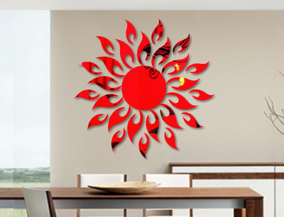 

naveed arts  Acrylic sticker Sticker(Pack of 27, Red