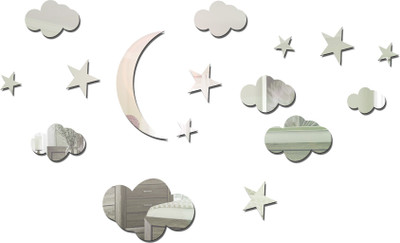 

Sehaz Artworks  Decals Sticker(Pack of 16, Silver