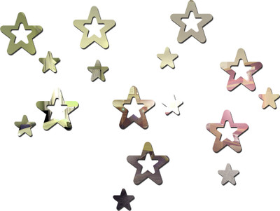 

Sehaz Artworks  Decals Sticker(Pack of 16, Silver