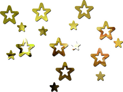 

Sehaz Artworks  Decals Sticker(Pack of 16, Gold