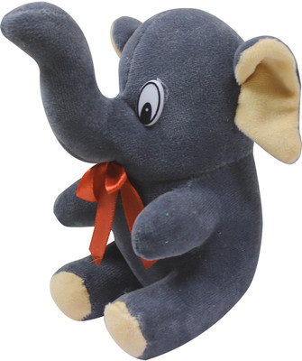 

Casotec Cute Baby Elephant Teddy Stuffed - 10.5 cm(Grey)