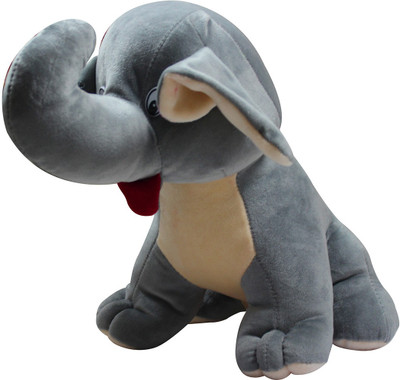 

Casotec Cute Elephant Teddy Stuffed - 33 cm(Grey)