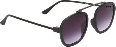 

Barbarik Retro Square Sunglasses(Pink)