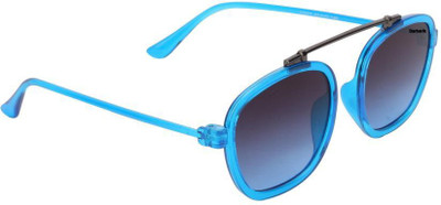 

Barbarik Retro Square Sunglasses(Blue)