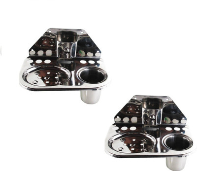 

jolly's anmol Steel Toothbrush Holder(Steel, Wall Mount)