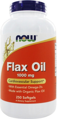 

Now Foods Flax Oil 1000 mg - 250 Softgels(250 No)