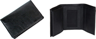 

Essart Boys Black Genuine Leather Wallet(3 Card Slots), Black-09