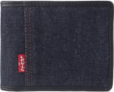 

Levi's Men Blue Denim Wallet(8 Card Slots), Brown