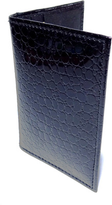 

tom venice Men Black Genuine Leather Card Holder(6 Card Slots), Glossy black