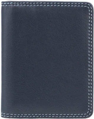 

Visconti Women Casual Black Genuine Leather Card Holder(16 Card Slots), Blue & multi