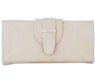 

Fantosy Women Casual Beige Artificial Leather Wrist Wallet(7 Card Slots), Cream