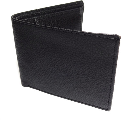 

tom venice Men Black Artificial Leather Wallet(4 Card Slots), Textured black