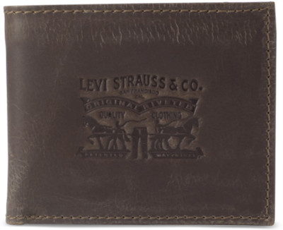 Levi's Men Brown Genuine Leather Wallet(8 Card Slots)