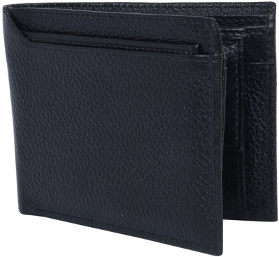 

Visach Men Black Genuine Leather Wallet(3 Card Slots)